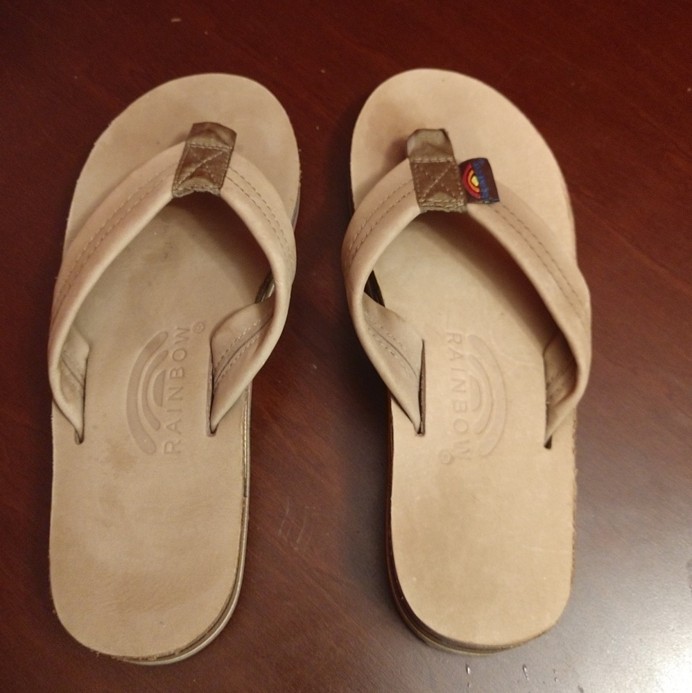 Rainbow Flip Flops